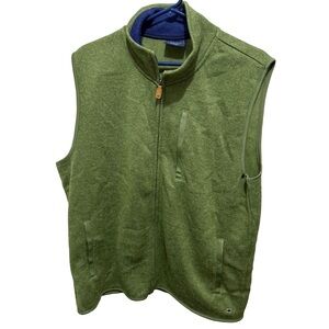 Crown & Ivy Olive Green Men's Medium Zip Up Vest gorpcore
